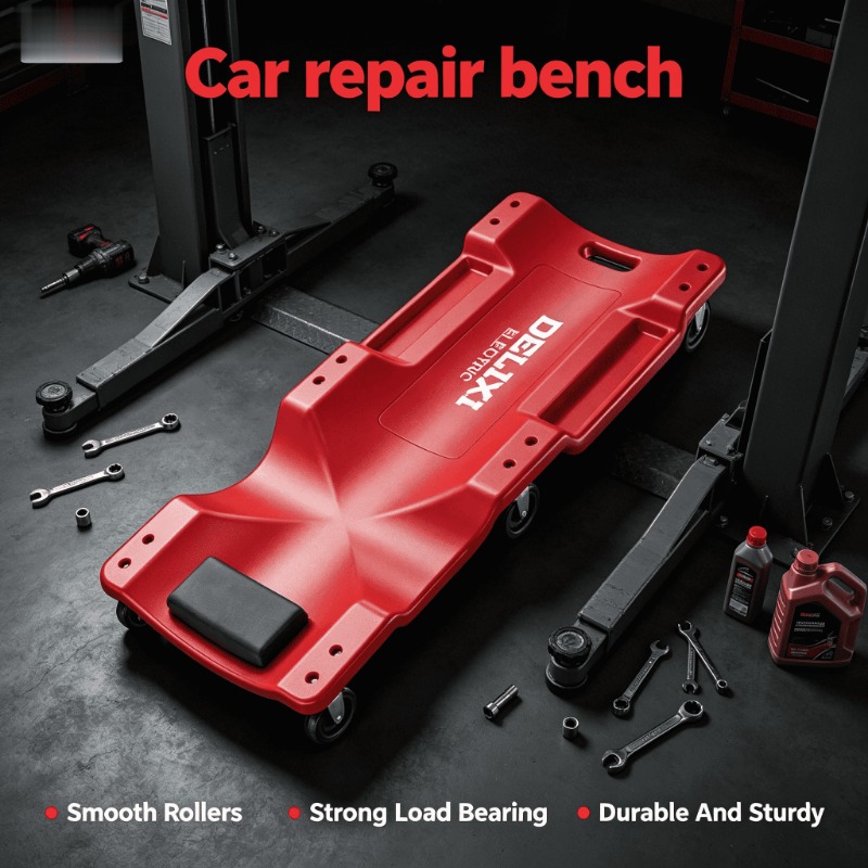 Garage Creeper Roller - منحدرات إصلاح السيارات منخفضة الارتفاع، مبطنة