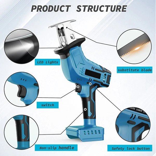 منشار ترددي لاسلكي لبطارية ماك - مراجعة Metal Saw Reciprocating وسعره