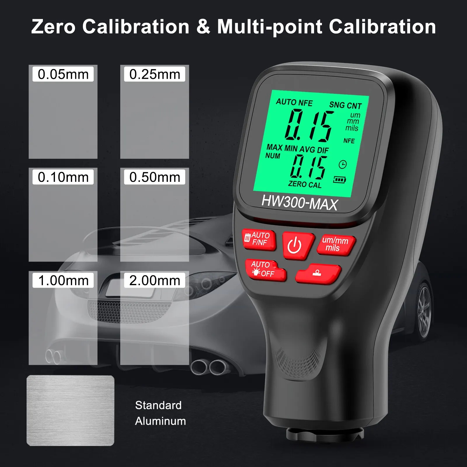 1 مجموعة HW300-MAX طلاء عالية  - مراجعة Paint Thickness Gauge وسعره